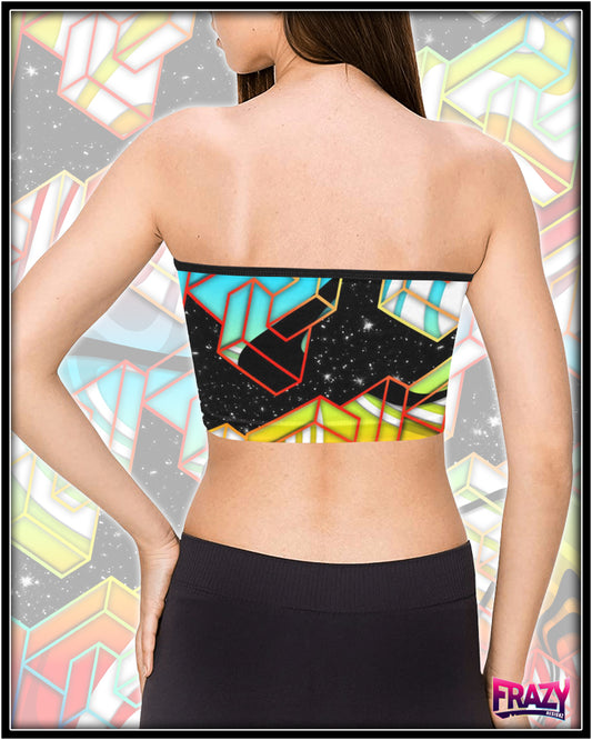 Galactic Glimmer Bandeau Top