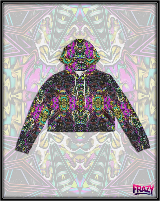 Vivid Cocktail Cropped Hoodie