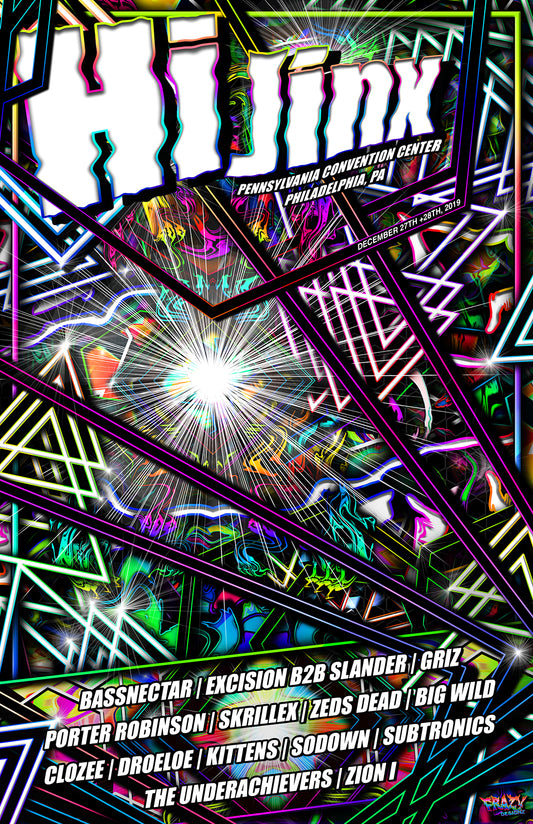 HiJinx Music Festival Artist Poster-2019
