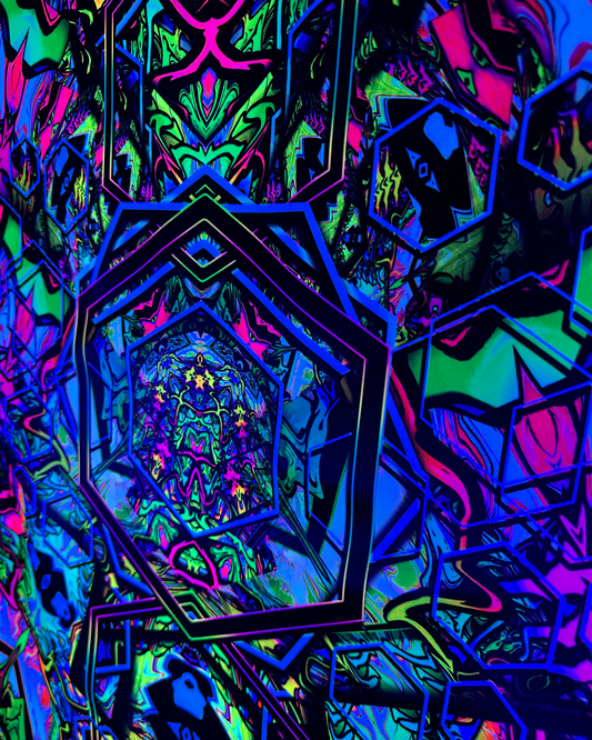 Knock-Out V2 Blacklight Tapestry