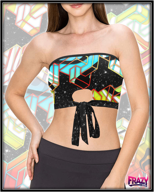 Galactic Glimmer Bandeau Top