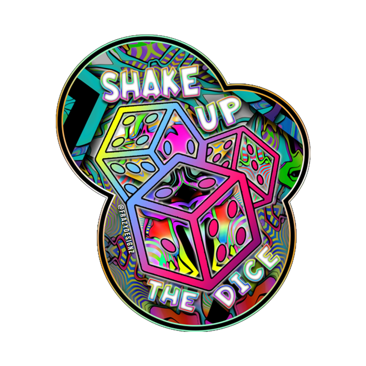 Shake up the Dice Sticker