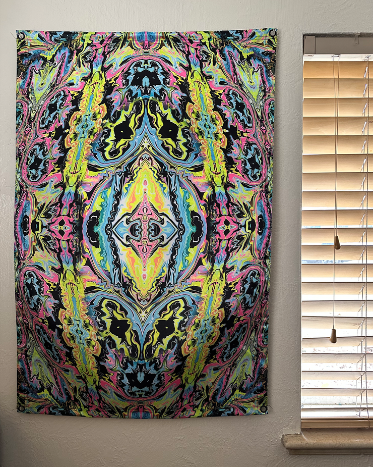 Soul Vibration Blacklight Tapestry